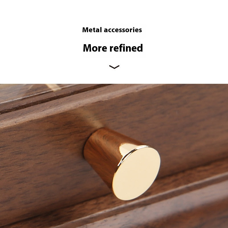 Japanese Black Walnut Solid Wood Jewelry Storage Box
