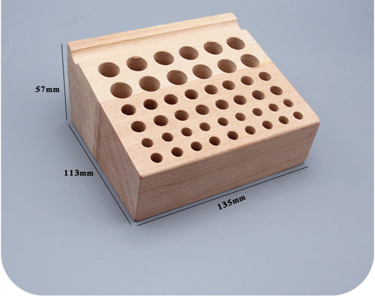 Handmade Diy46-98 Hole Beech Wood Multifunctional Storage Table