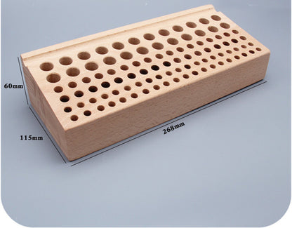 Handmade Diy46-98 Hole Beech Wood Multifunctional Storage Table