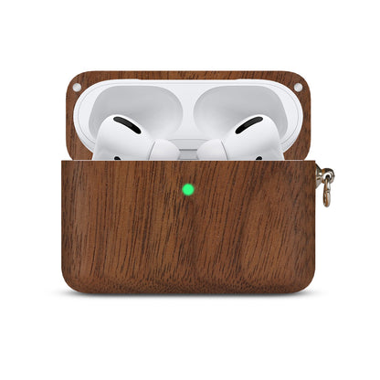 Solid Wood Apple Bluetooth Wireless Earphones Log Shell