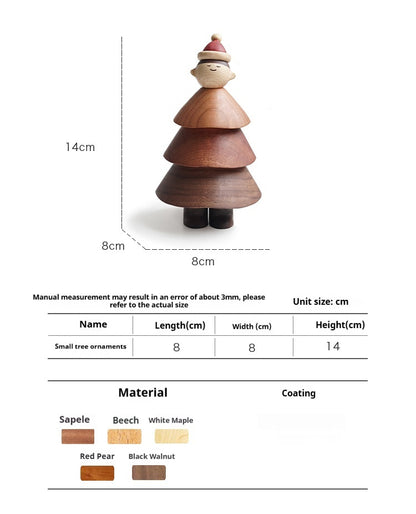 Solid Wood Cute Healing Desktop Ornaments