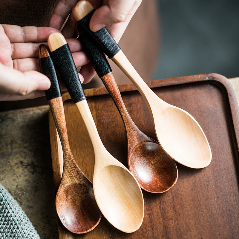 Japanese Household Retro Practical Wooden Spoon