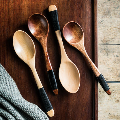 Japanese Household Retro Practical Wooden Spoon