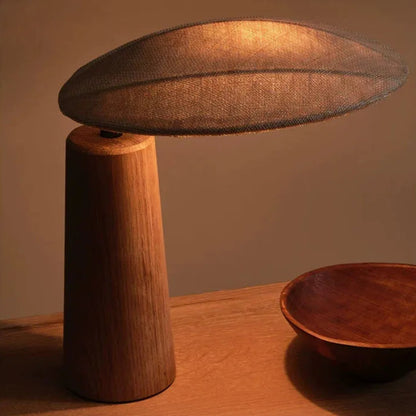 Japanese Solid Wood Desk Decorative Table Lamp