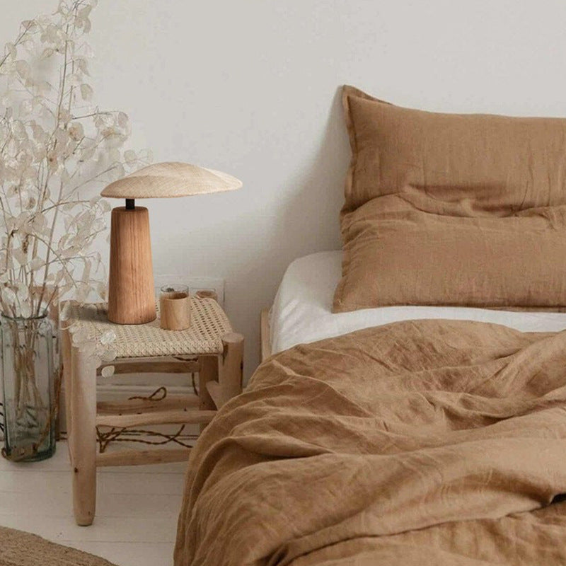 Japanese Solid Wood Desk Decorative Table Lamp