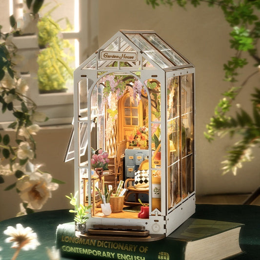 Book Stand Cottage Greenhouse Creative Desktop Decoration Hand-assembled