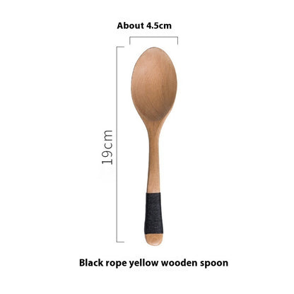 Japanese Household Retro Practical Wooden Spoon