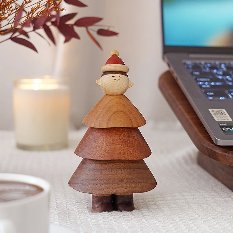 Solid Wood Cute Healing Desktop Ornaments