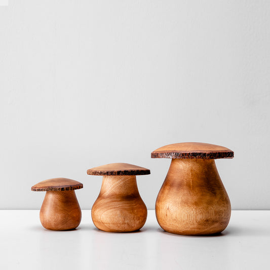 Creative Mushroom Solid Wood Ornaments